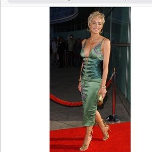 Mandalay dress Spaghetti Straps Laser Cut Scallop Lace & Sequence